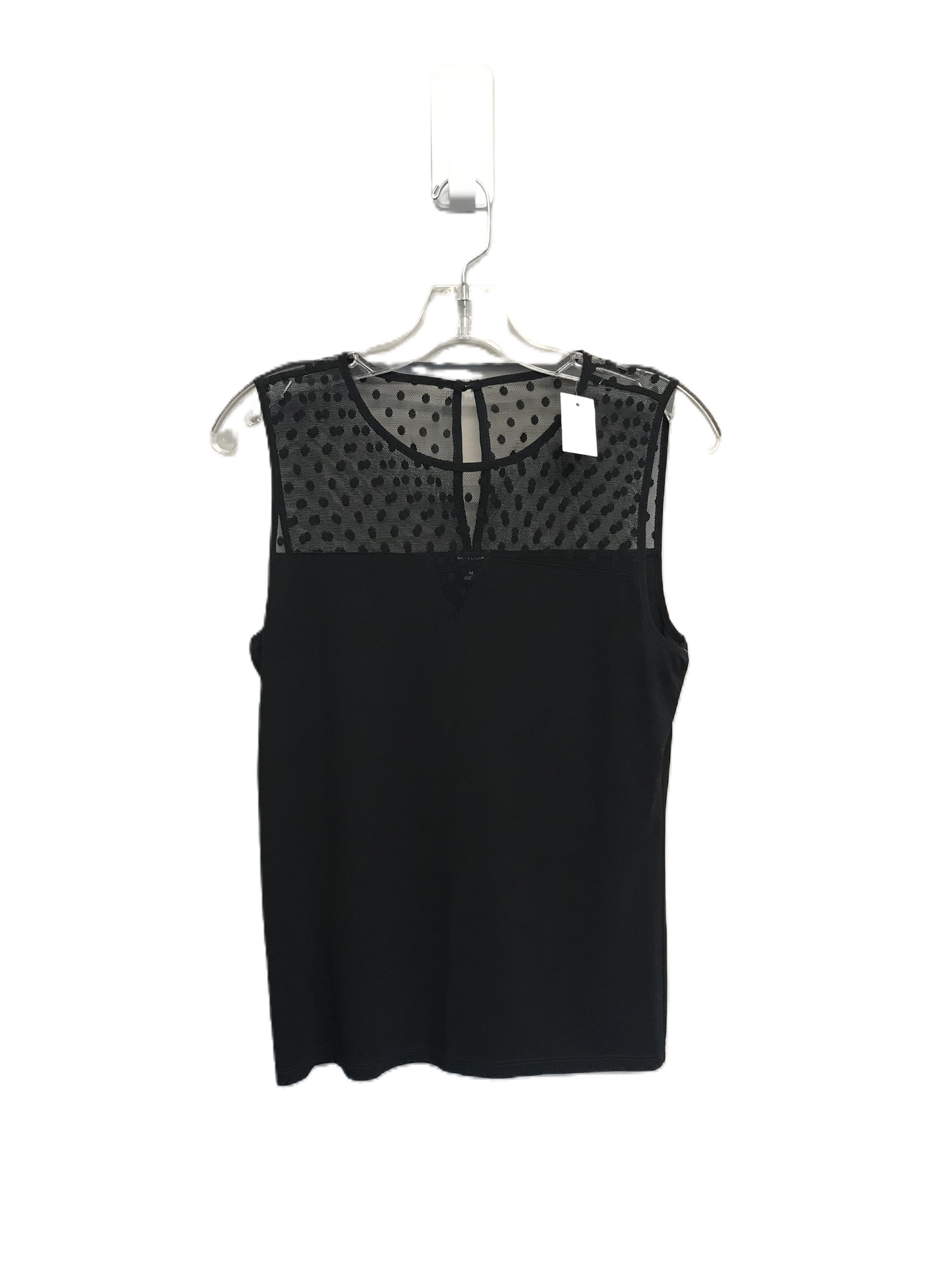 Black Top Sleeveless By Ann Taylor, Size: M