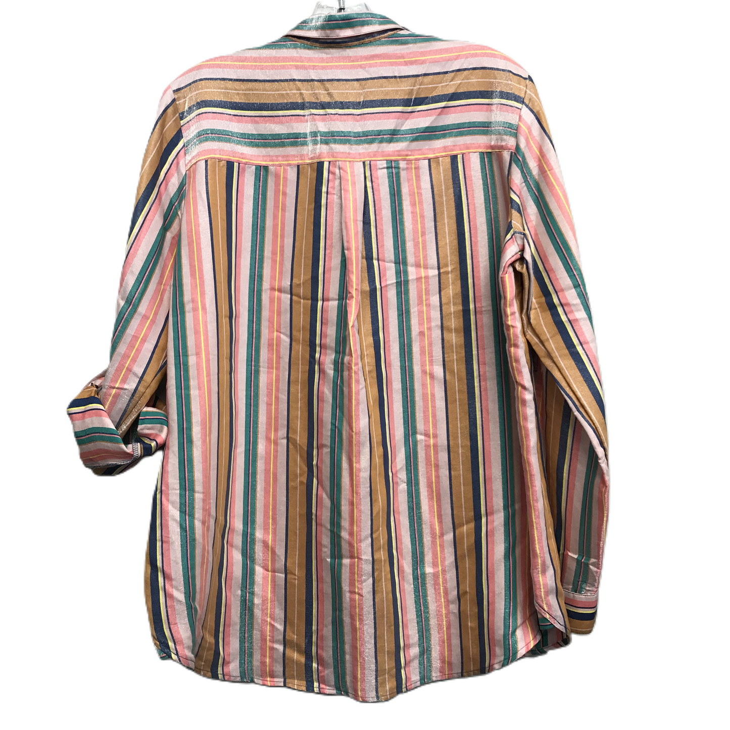 Top Long Sleeve By Express In Striped Pattern, Size: L