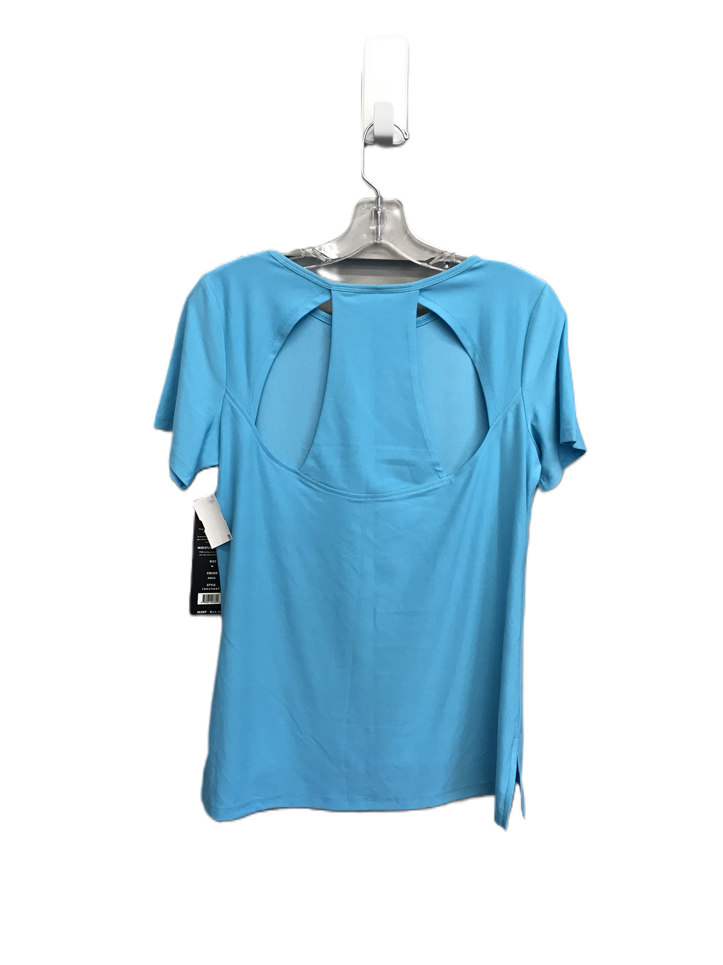 Blue Athletic Top Short Sleeve By Vogo, Size: M