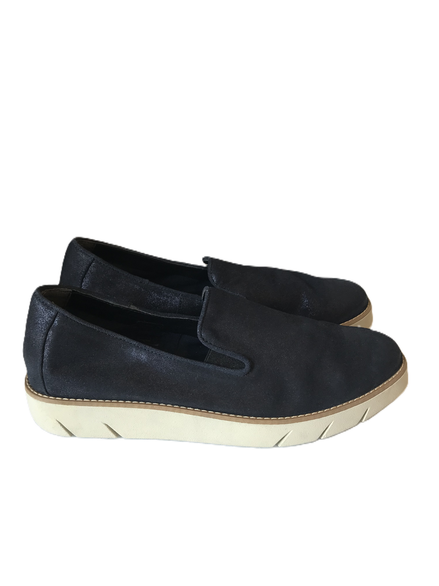 Navy Shoes Flats By The Flexx Size: 10