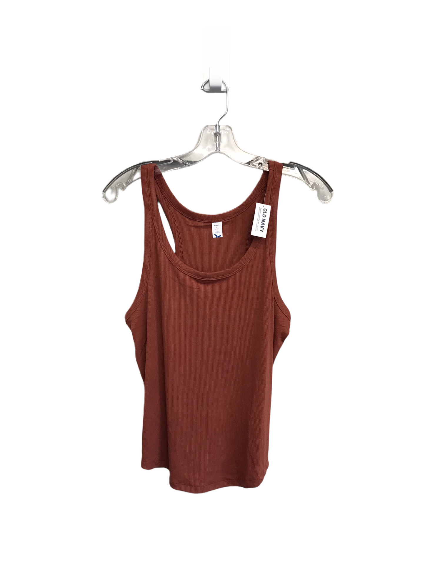 Brown Tank Top By Old Navy, Size: L