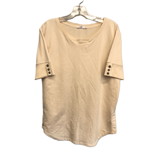 Beige Top Short Sleeve By Jane And Delancey, Size: S