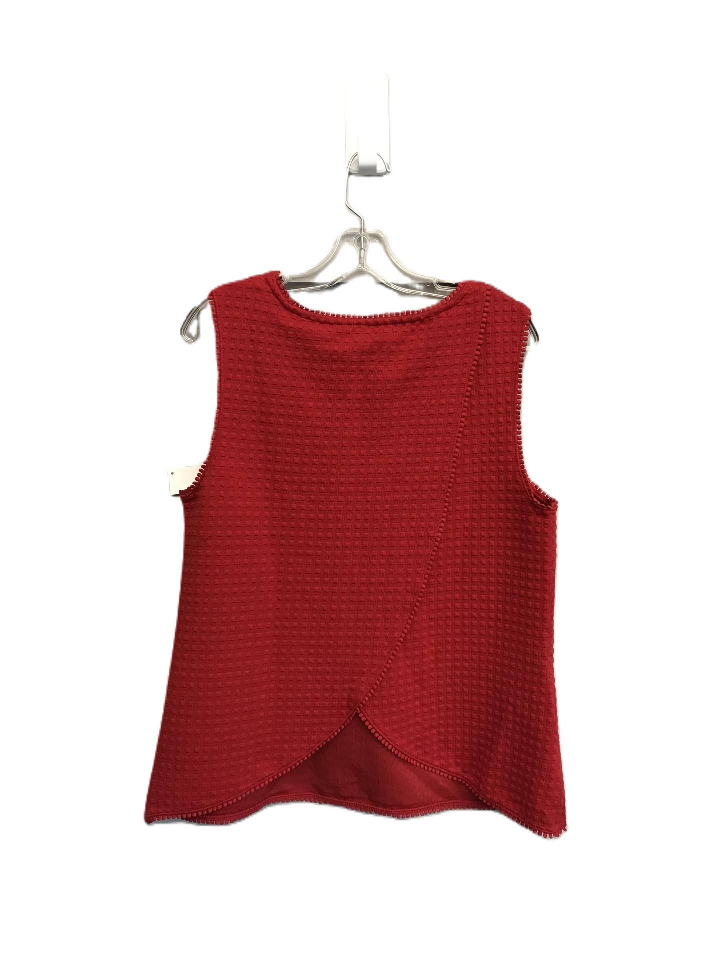 Red Top Sleeveless By Banana Republic, Size: Xl