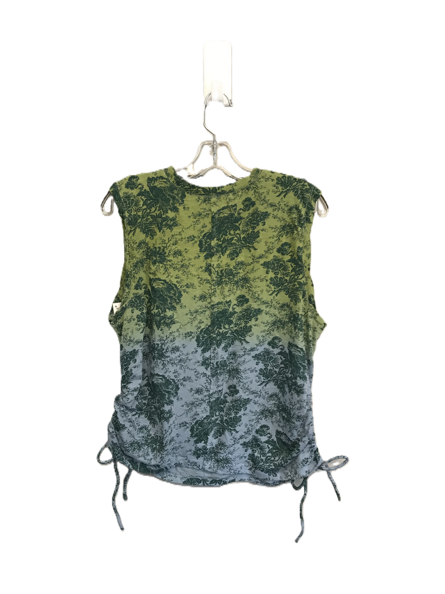 Blue & Green Top Sleeveless By Pilcro, Size: L