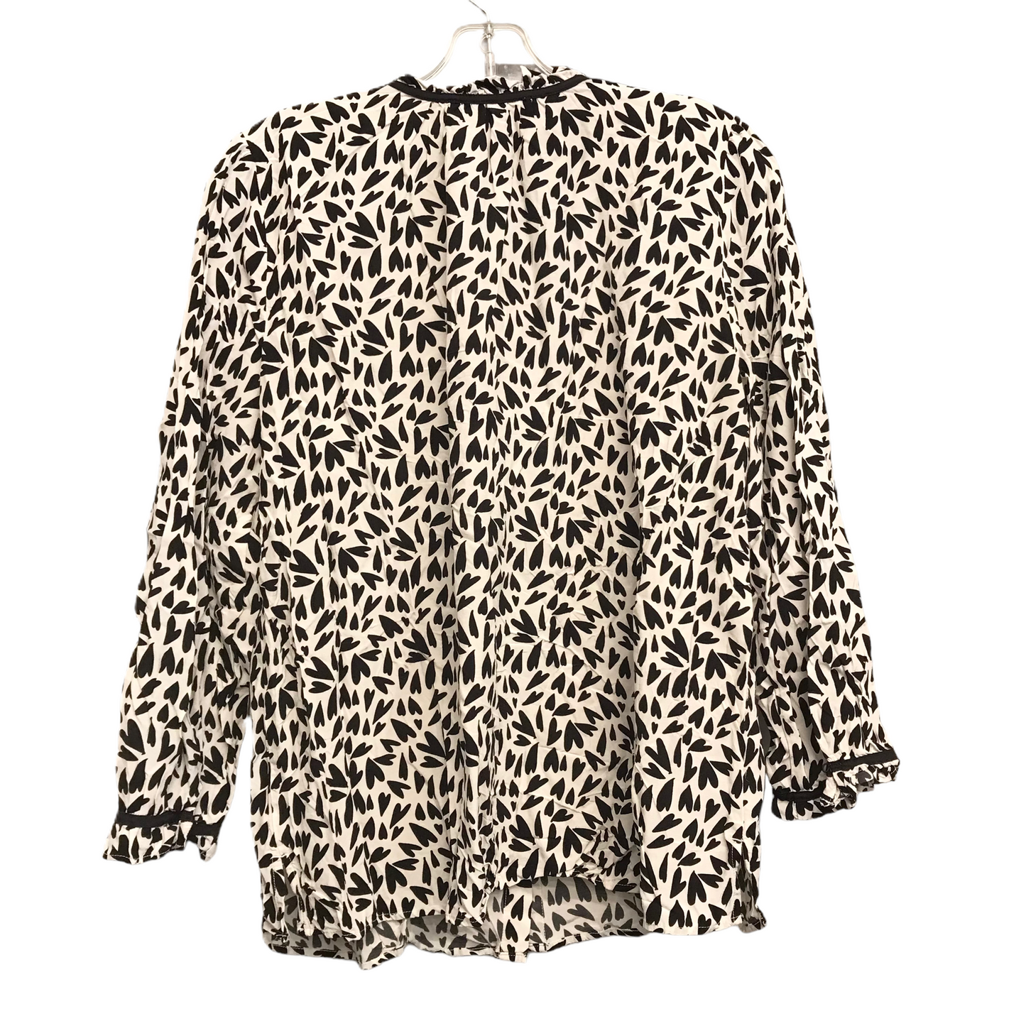 Top Long Sleeve By Loft In Black, Size: L