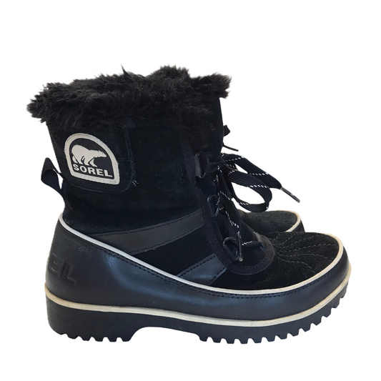 Boots Designer By Sorel In Black, Size: 6