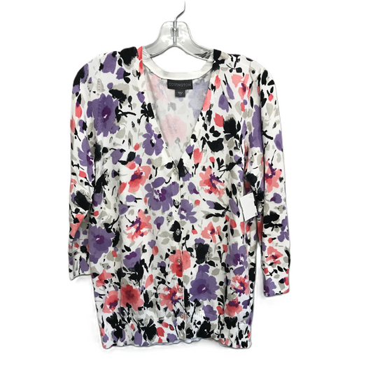 Floral Print Sweater By Covington, Size: L