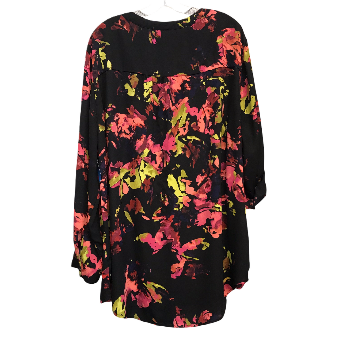 Top Long Sleeve By Ava & Viv In Floral Print, Size: 3x