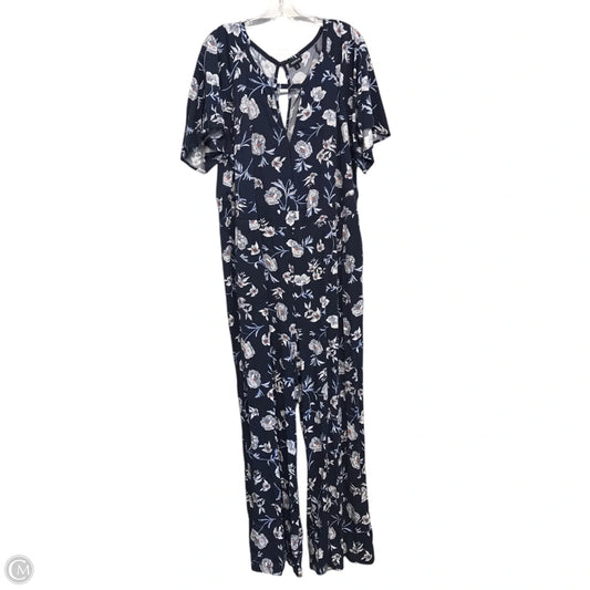 Jumpsuit By Torrid In Floral Print, Size: 3x
