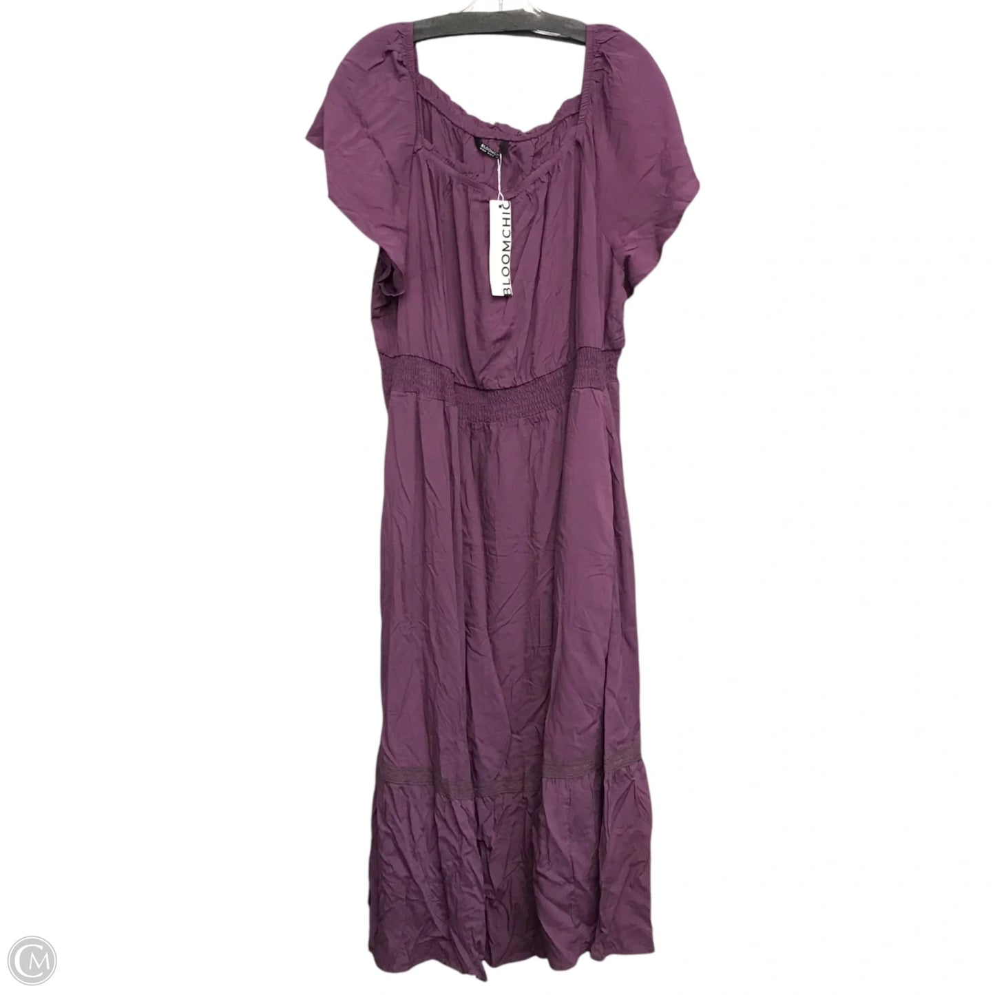 Dress Casual Maxi By Bloomchic In Purple, Size: 3x