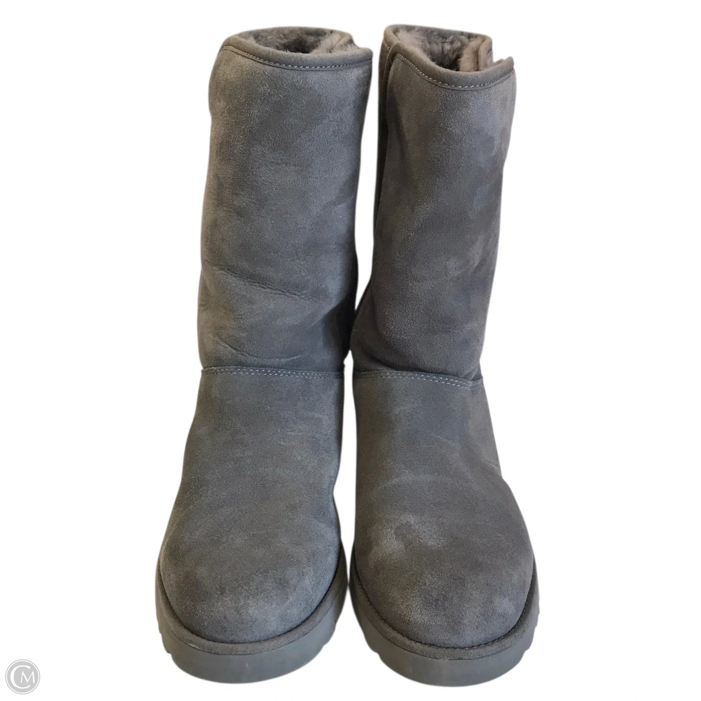 Boots Designer By Ugg In Grey, Size: 9