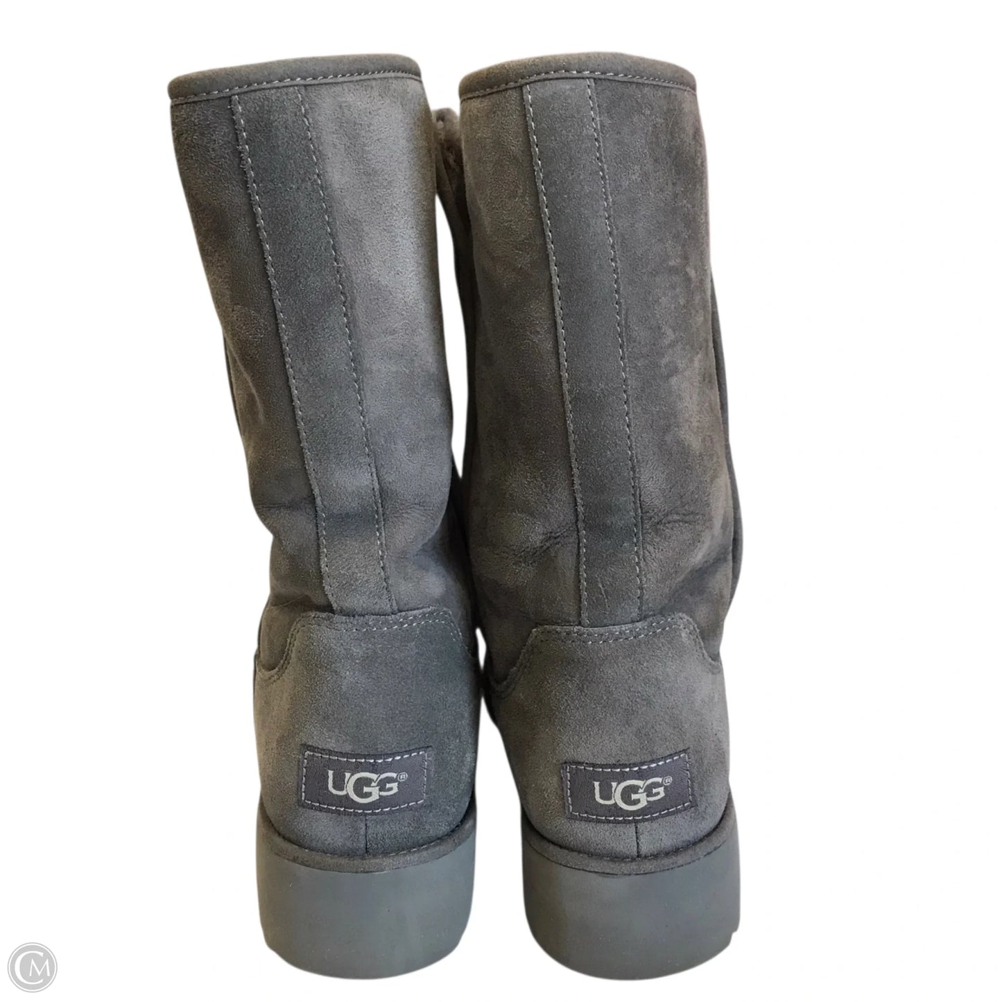Boots Designer By Ugg In Grey, Size: 9