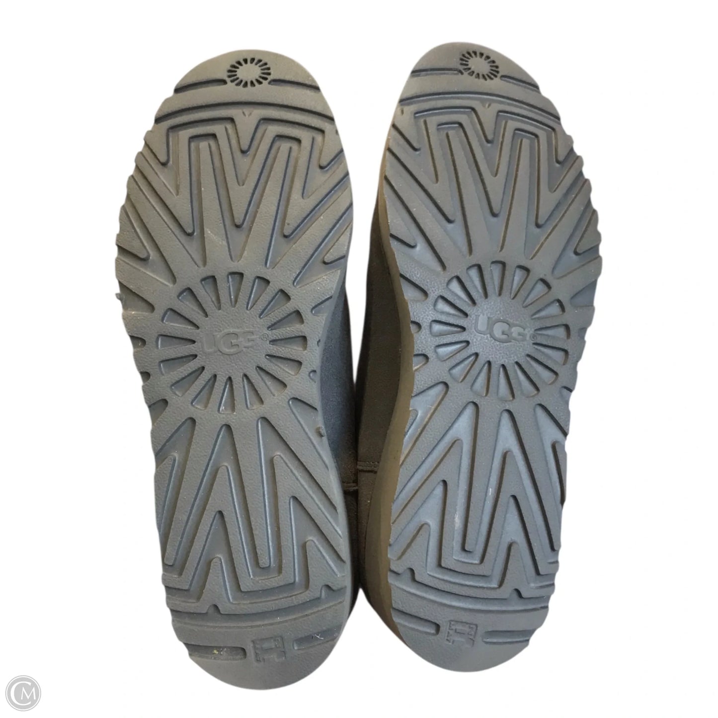 Boots Designer By Ugg In Grey, Size: 9