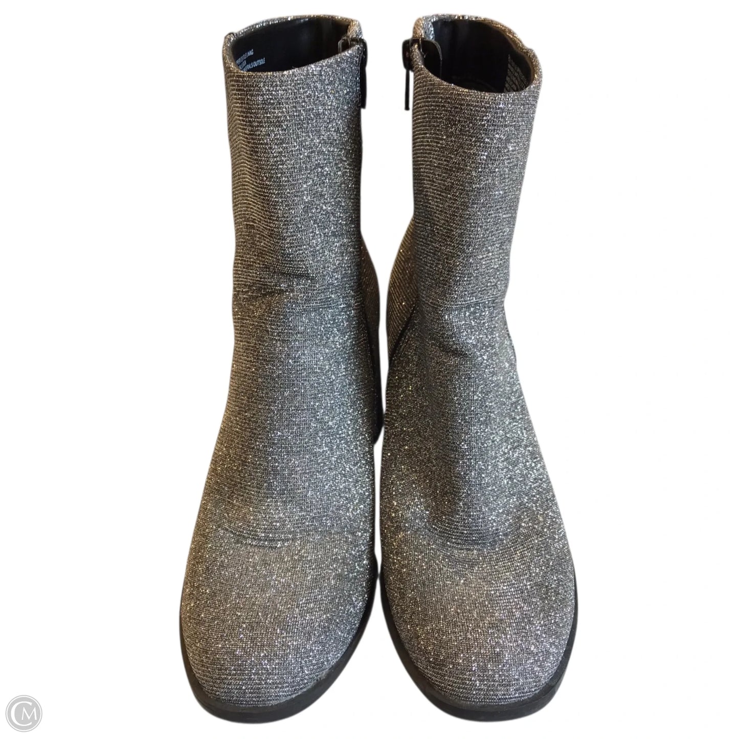 Boots Ankle Heels By A New Day In Silver, Size: 8.5