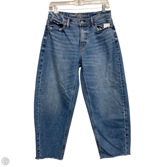 Jeans Wide Leg By American Eagle In Blue Denim, Size: 2