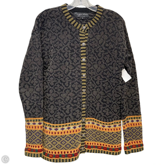 Sweater Cardigan By Maggie White In Multi-colored, Size: S