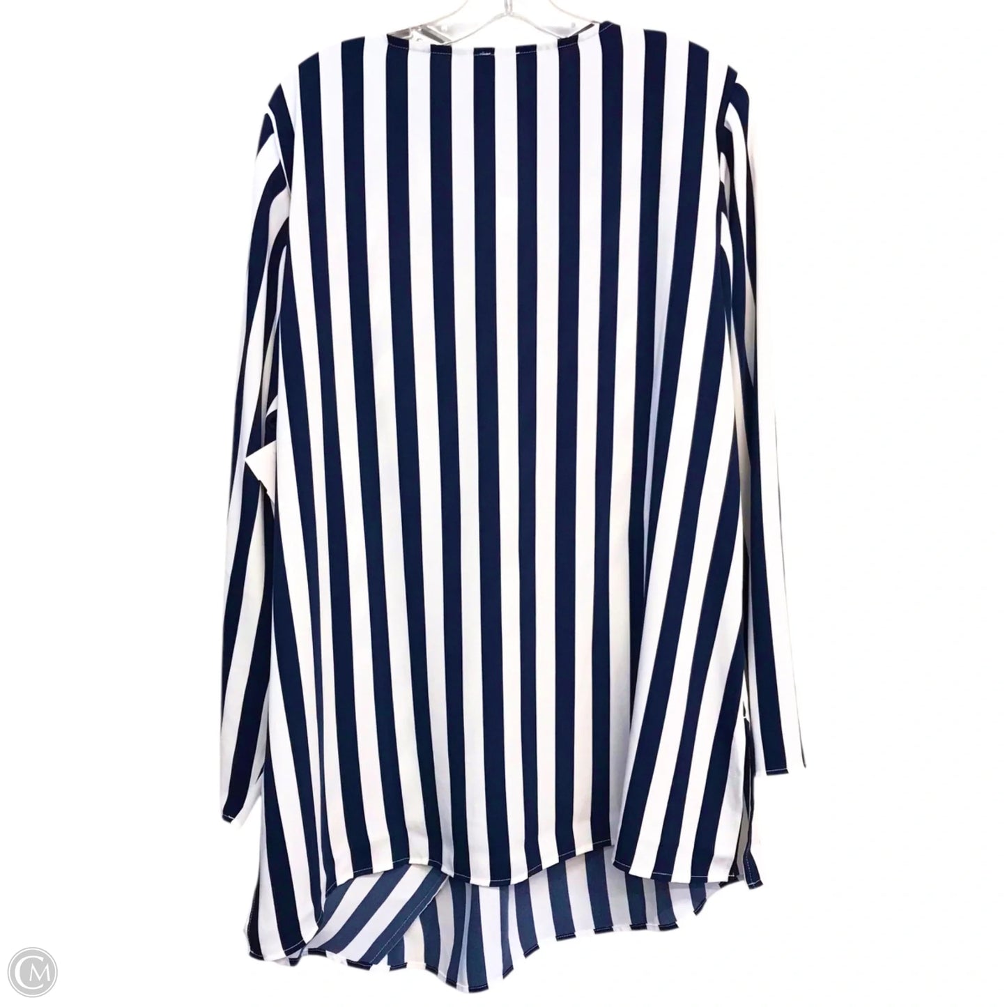 Top Long Sleeve By Chicos In Striped Pattern, Size: Xl
