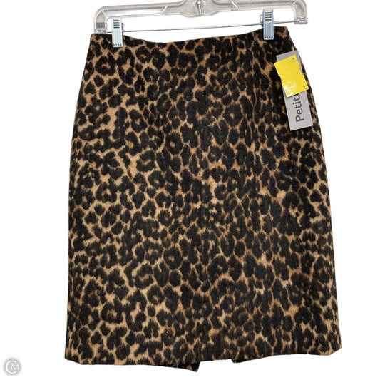 Skirt Mini & Short By Talbots In Animal Print, Size: 2p