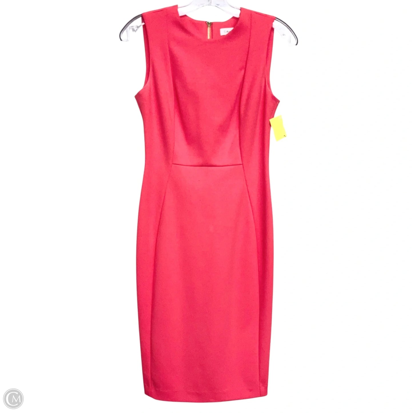 Dress Work By Calvin Klein In Orange, Size: Xs