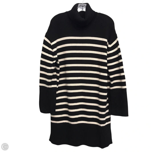 Dress Sweater By Gap In Black & White, Size: M