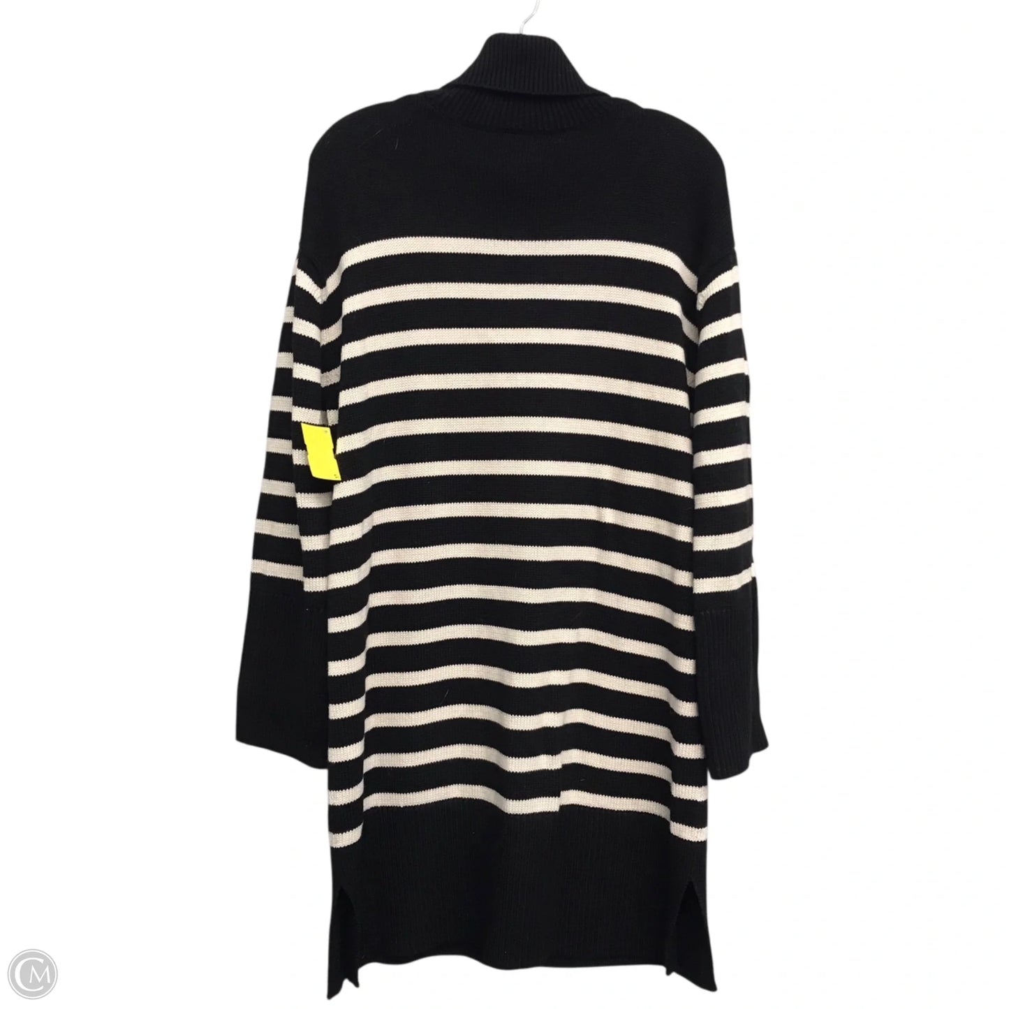 Dress Sweater By Gap In Black & White, Size: M