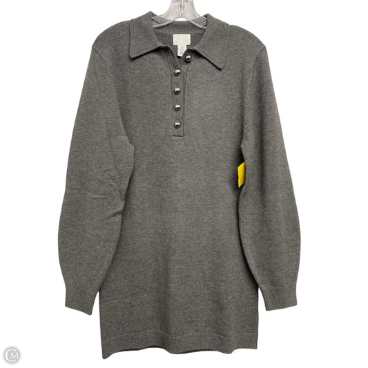 Dress Sweater By H&m In Grey, Size: S