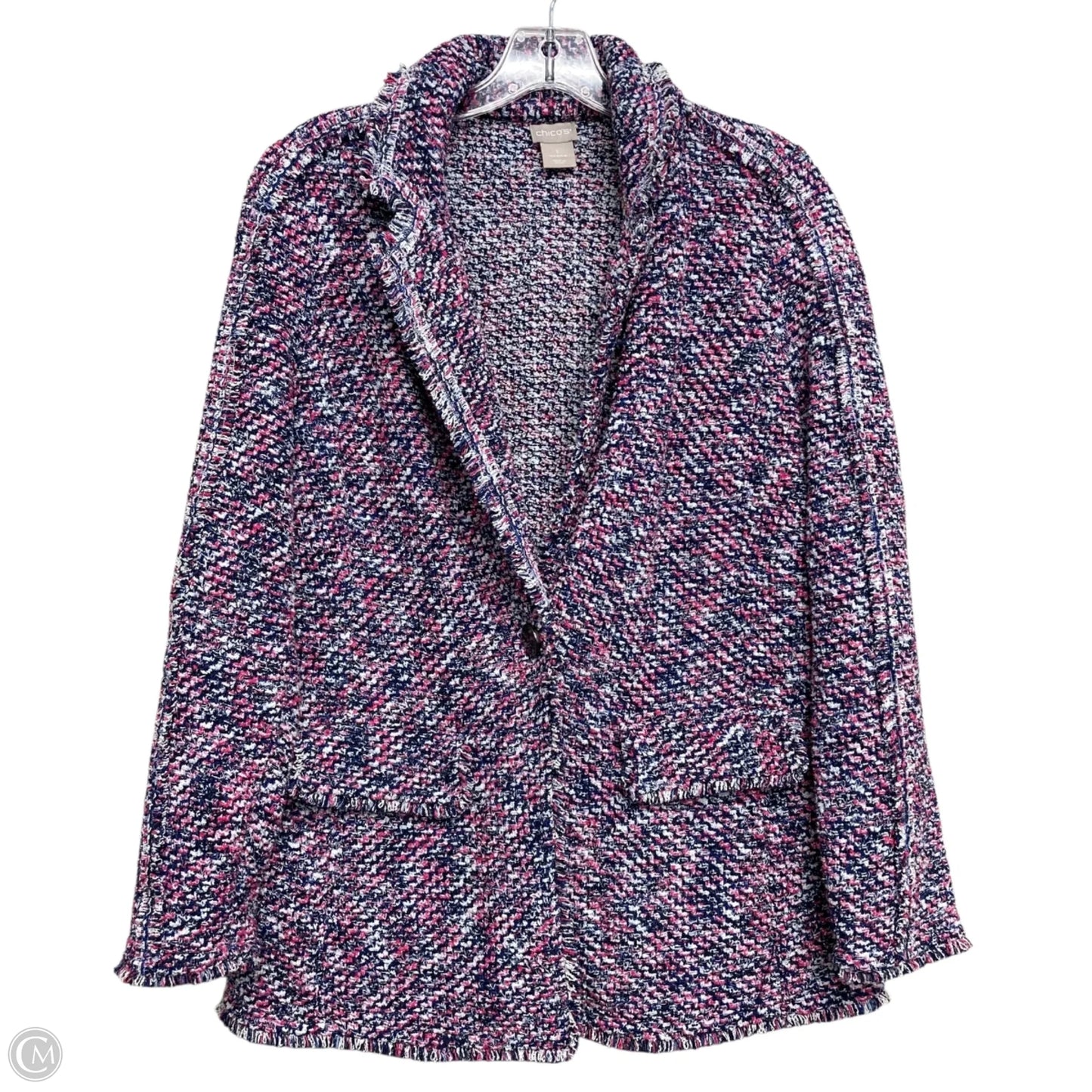 Blazer By Chicos In Multi-colored, Size: M