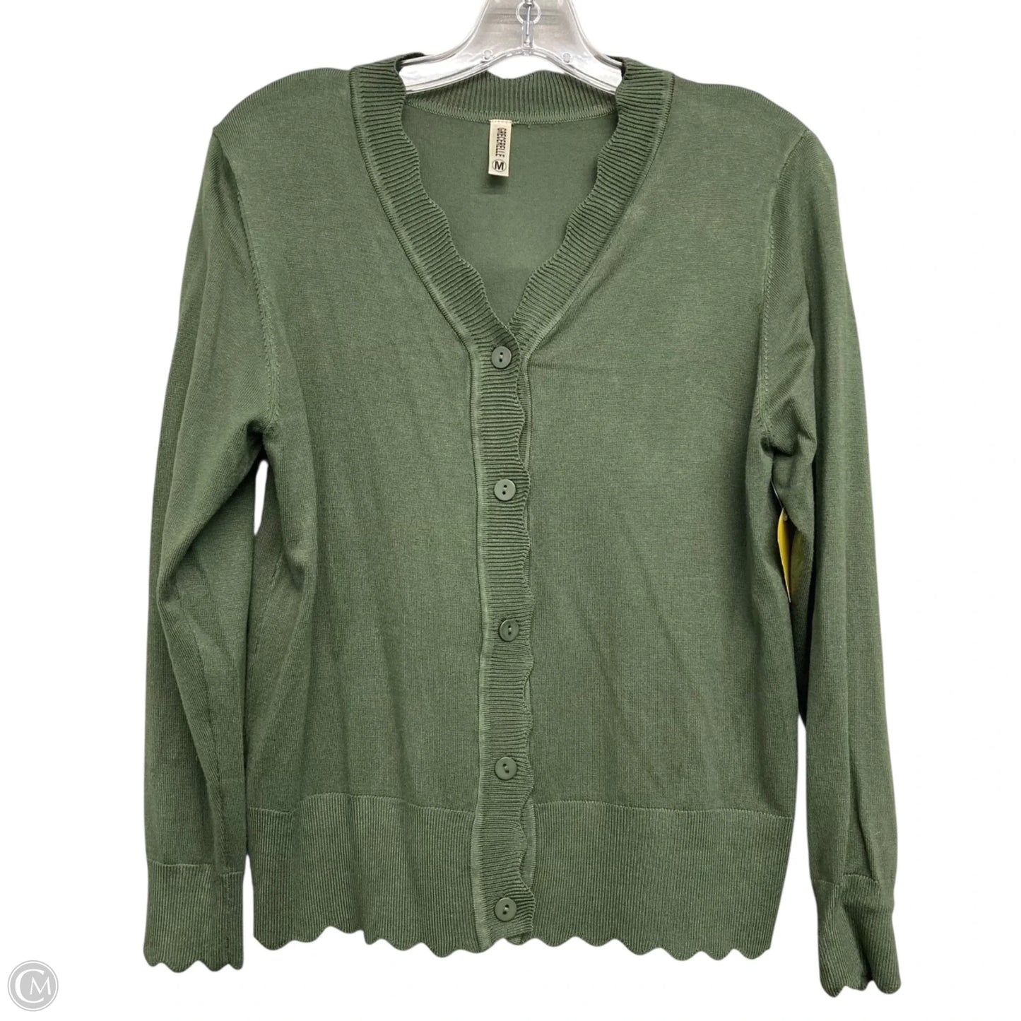 Sweater Cardigan By Grecerelle In Green, Size: M