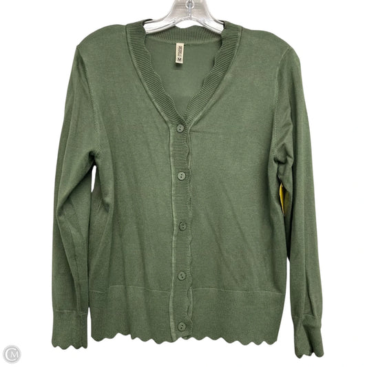 Sweater Cardigan By Grecerelle In Green, Size: M