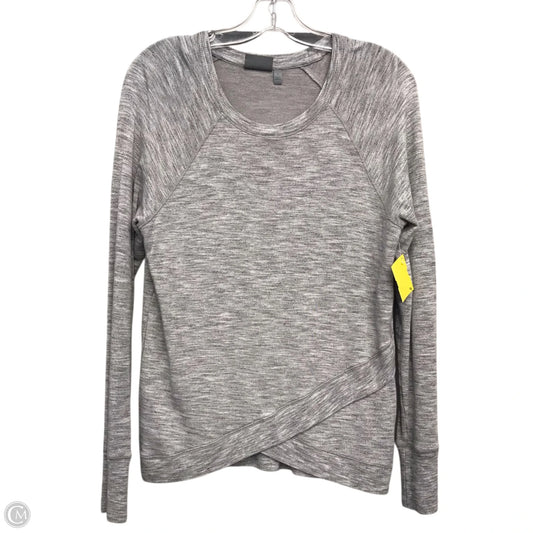 Athletic Top Long Sleeve Crewneck By Athleta In Grey, Size: S