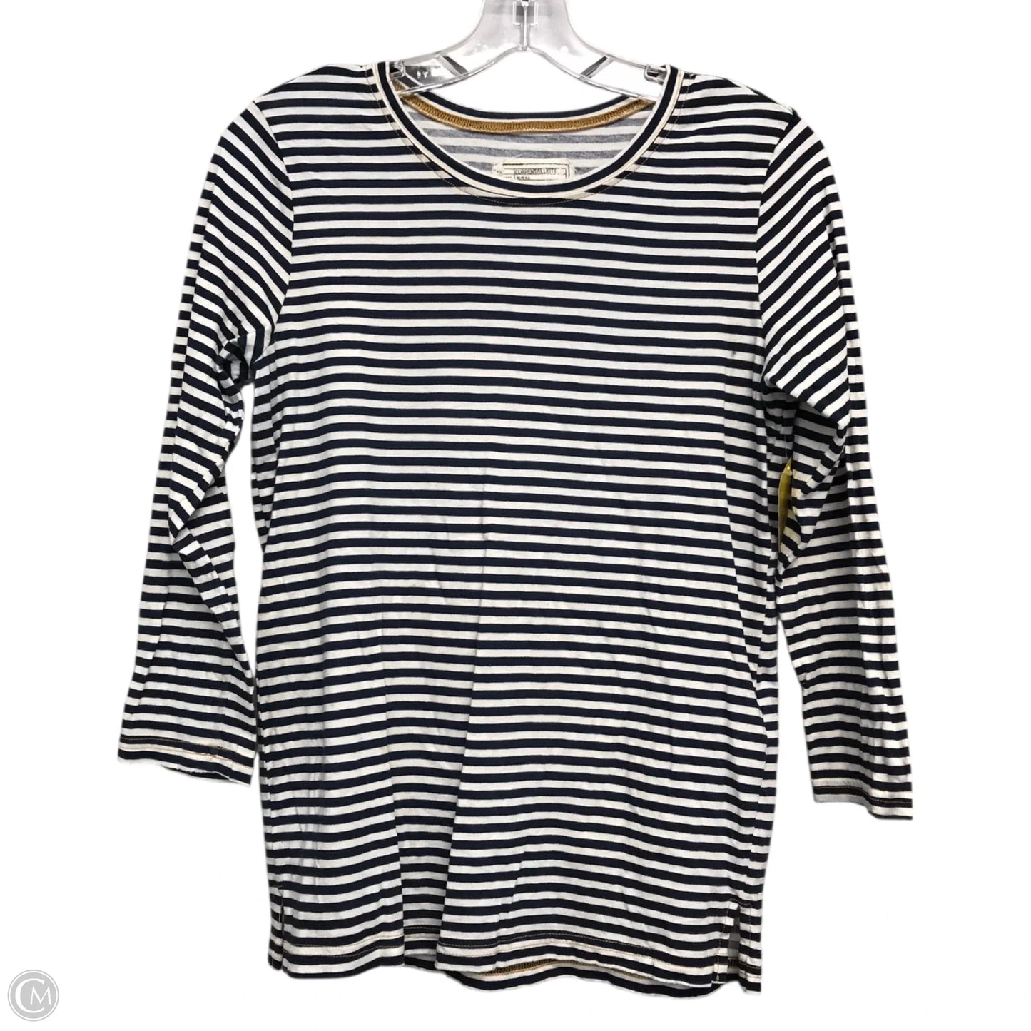 Top Long Sleeve Basic By Current Elliott In Striped Pattern, Size: S