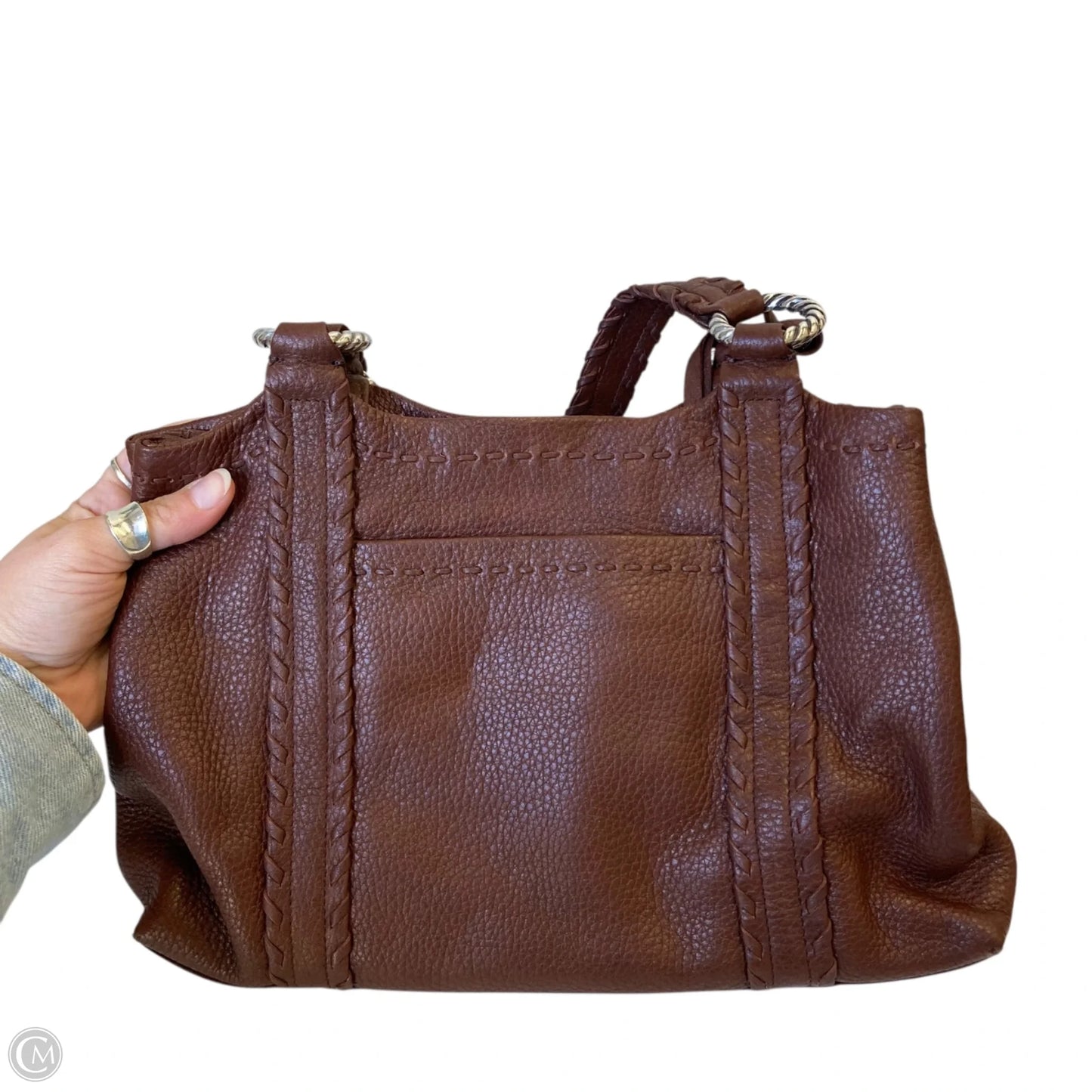Handbag Leather By Brighton, Size: Medium