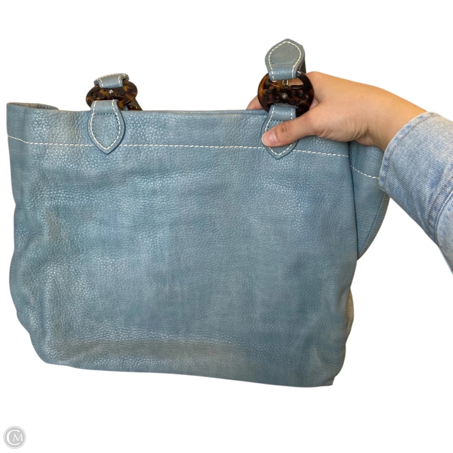 Handbag Leather By Brighton, Size: Large