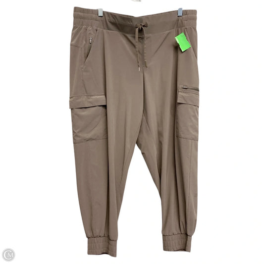 Athletic Pants By All In Motion In Brown, Size: 1x