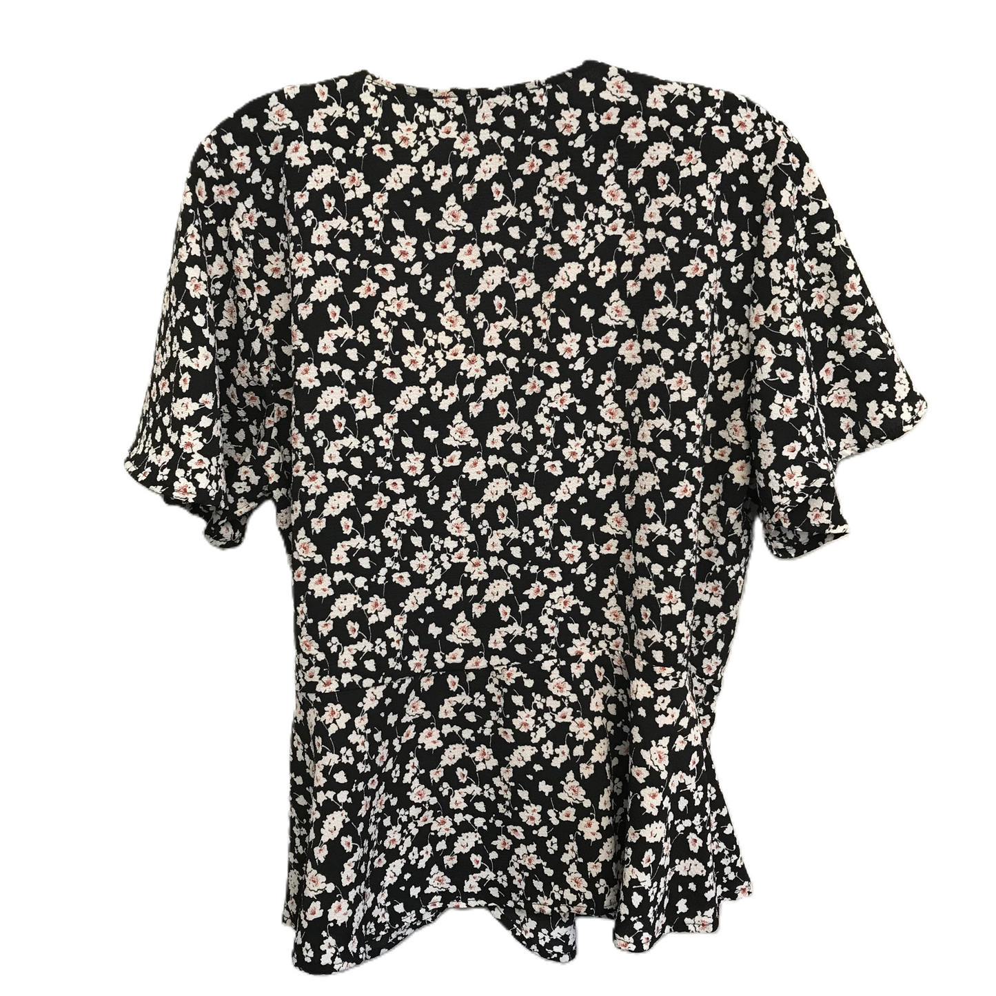 Floral Print Top Short Sleeve By One Clothing, Size: L