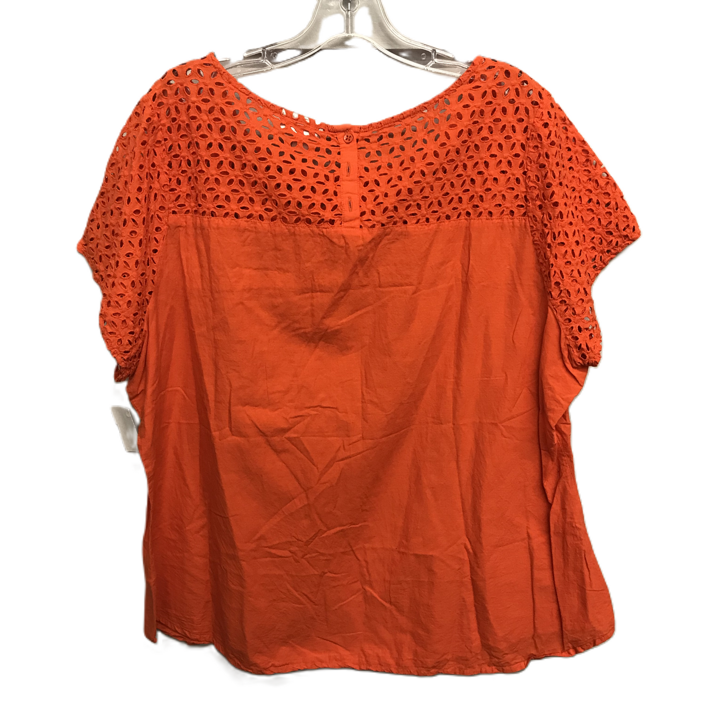 Orange Top Short Sleeve By Dressbarn, Size: 2x