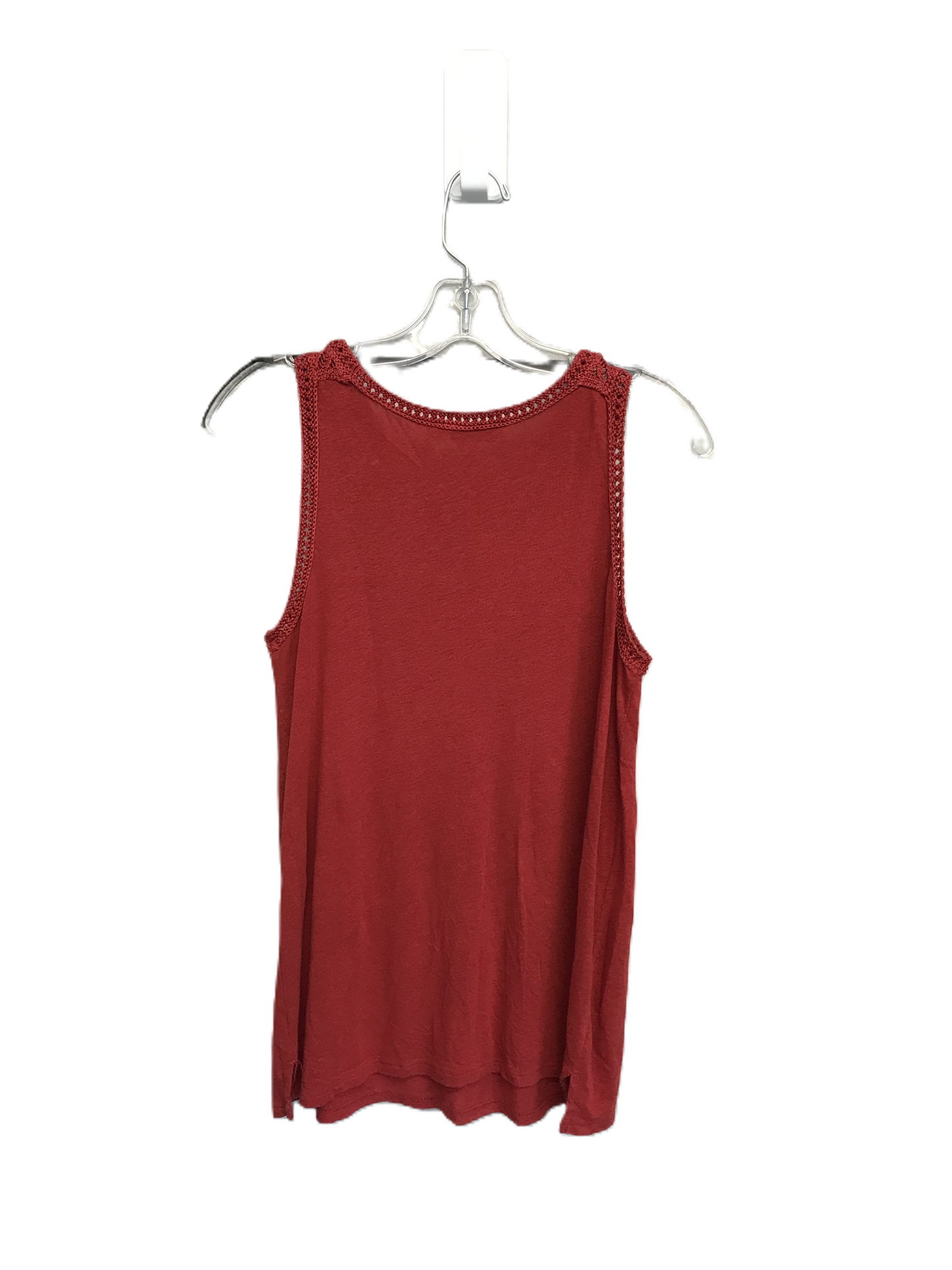 Red Top Sleeveless By Loft, Size: Xs