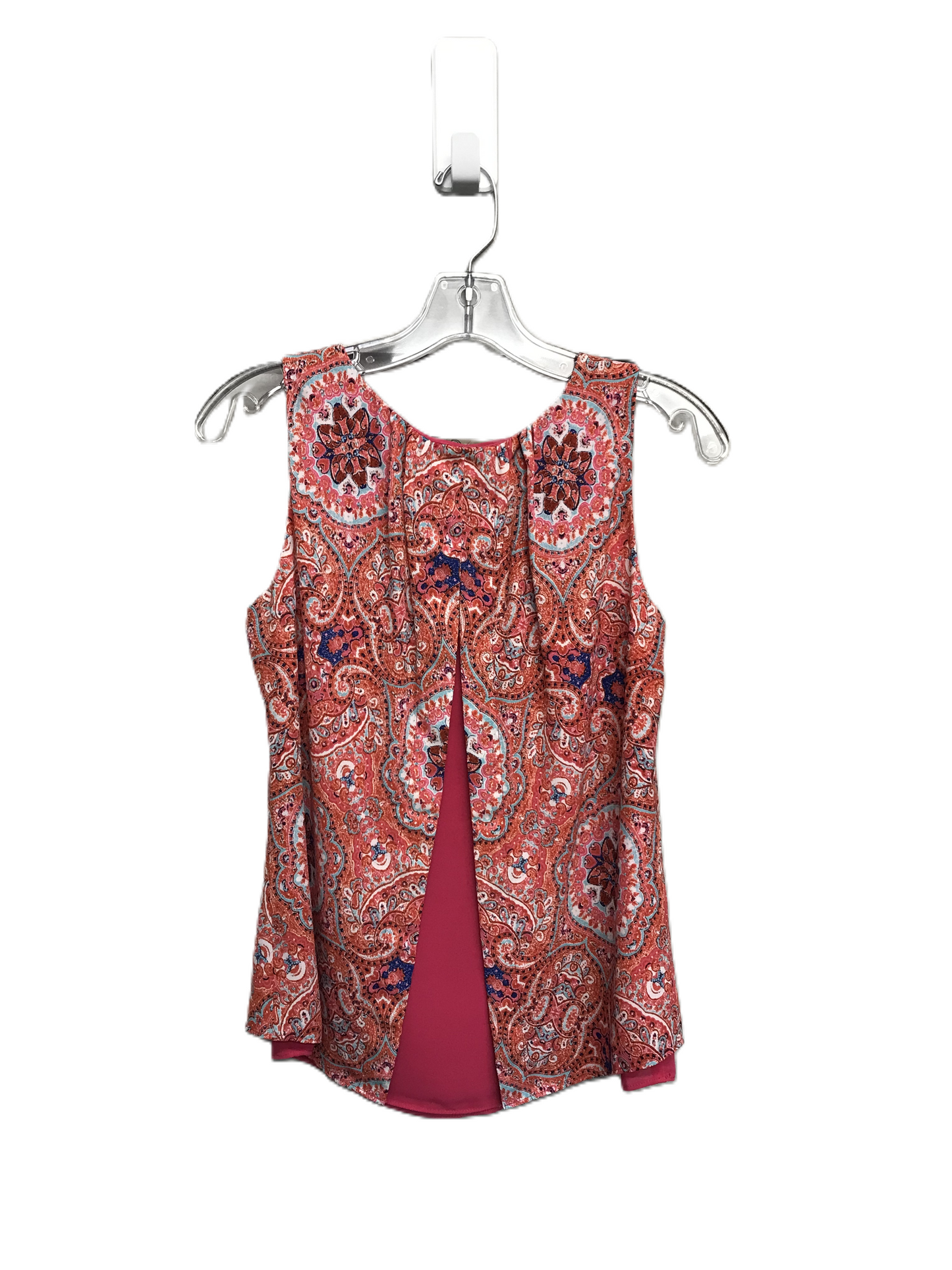 Paisley Print Top Sleeveless By Rose And Olive, Size: Xs