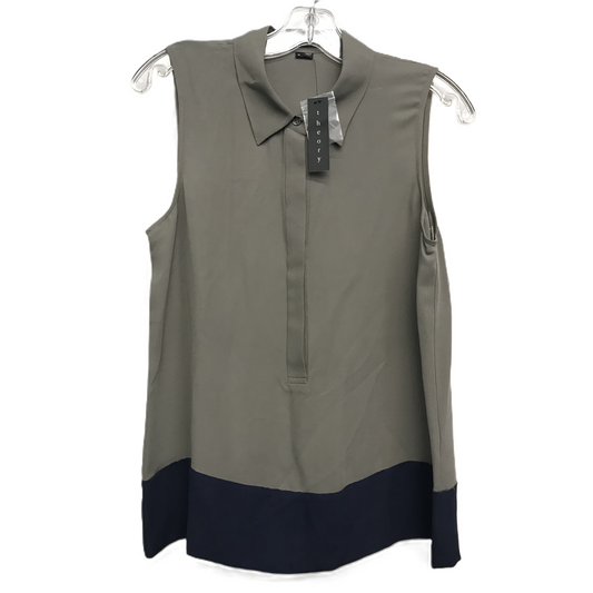 Top Sleeveless By Theory In Grey, Size: M