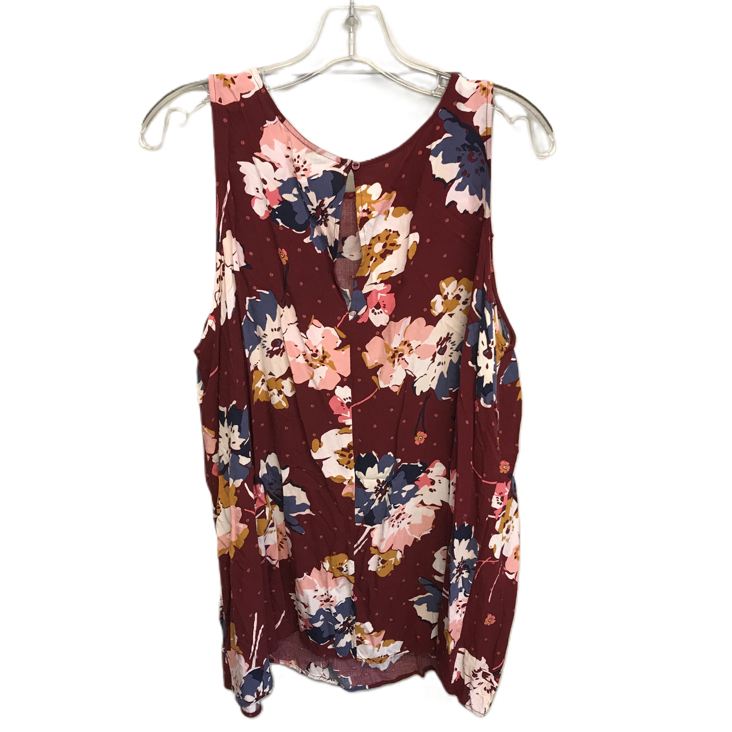 Floral Print Top Sleeveless By Old Navy, Size: 3x