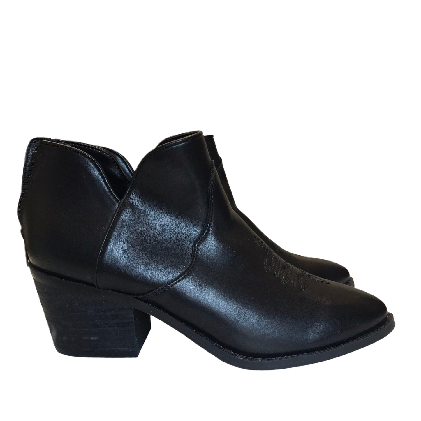 Boots Ankle Heels By Cushionaire In Black, Size: 7.5