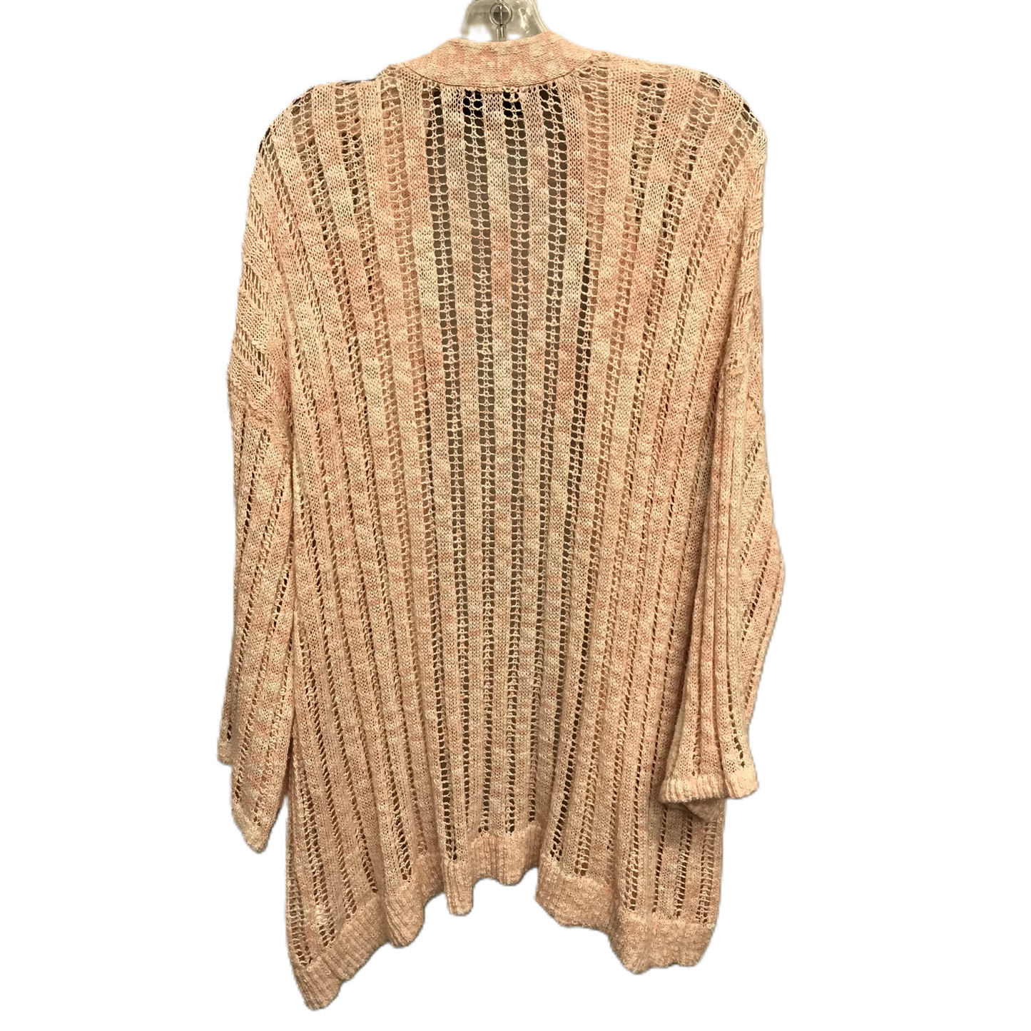 Sweater Cardigan By Lane Bryant In Peach, Size: 3x