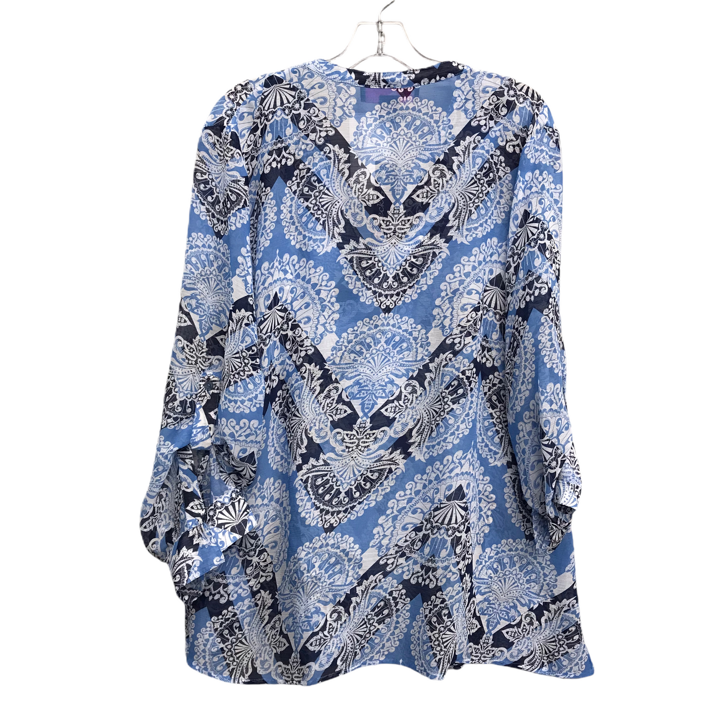 Top Long Sleeve By Peck And Peck In Blue, Size: Xl