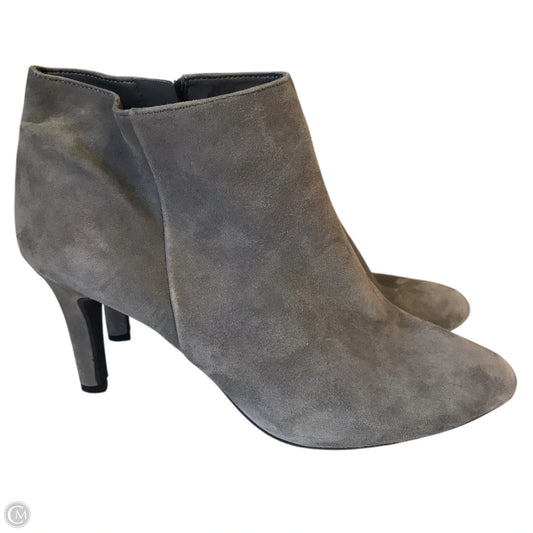 Boots Ankle Heels By Alex Marie In Grey, Size: 9