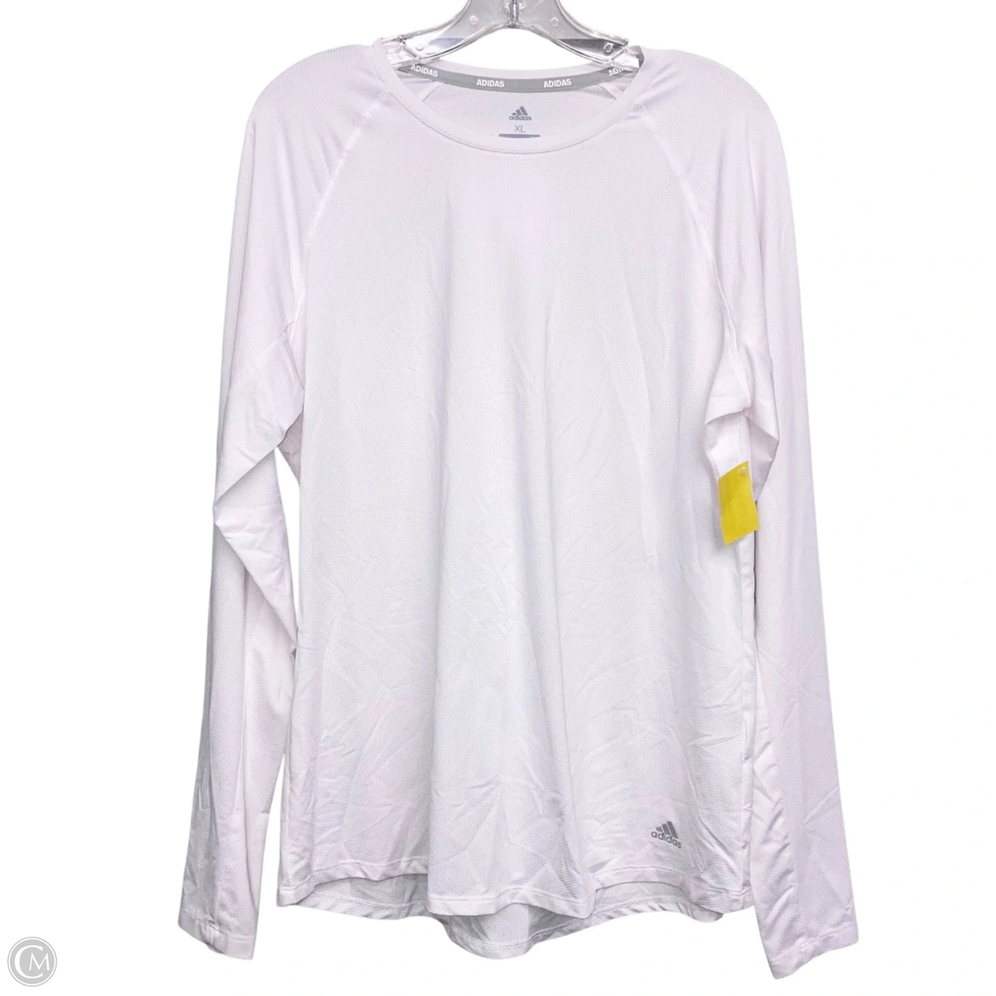 Athletic Top Long Sleeve Crewneck By Adidas In Pink, Size: Xl