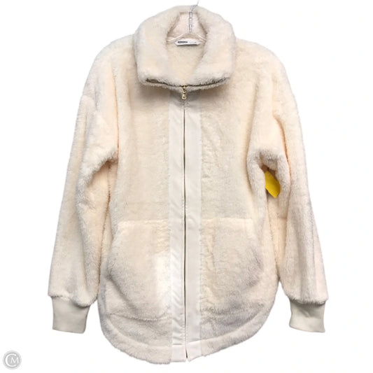 Jacket Faux Fur & Sherpa By Sonoma In Ivory, Size: M