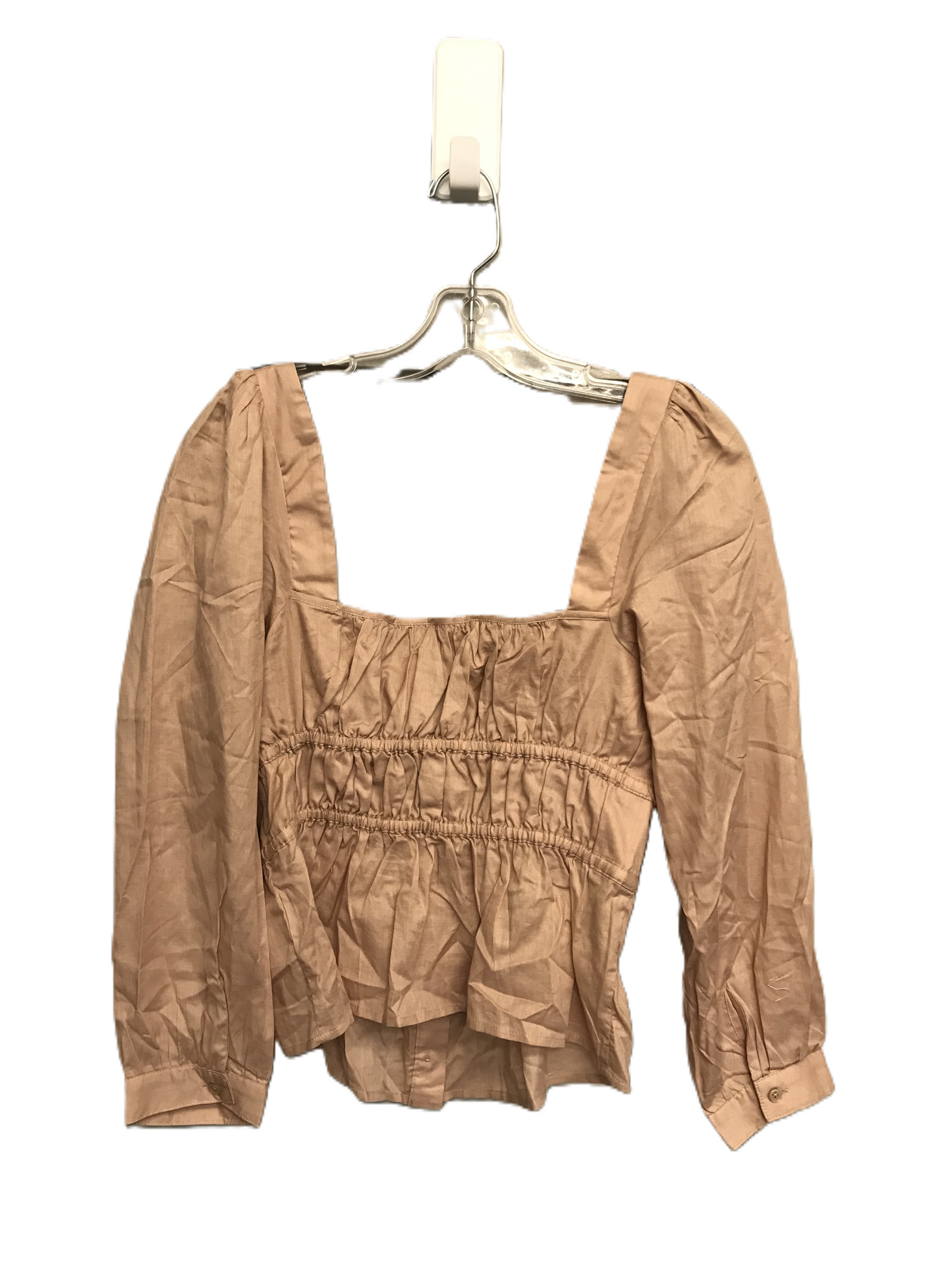 Beige Top Long Sleeve By J. Crew, Size: M