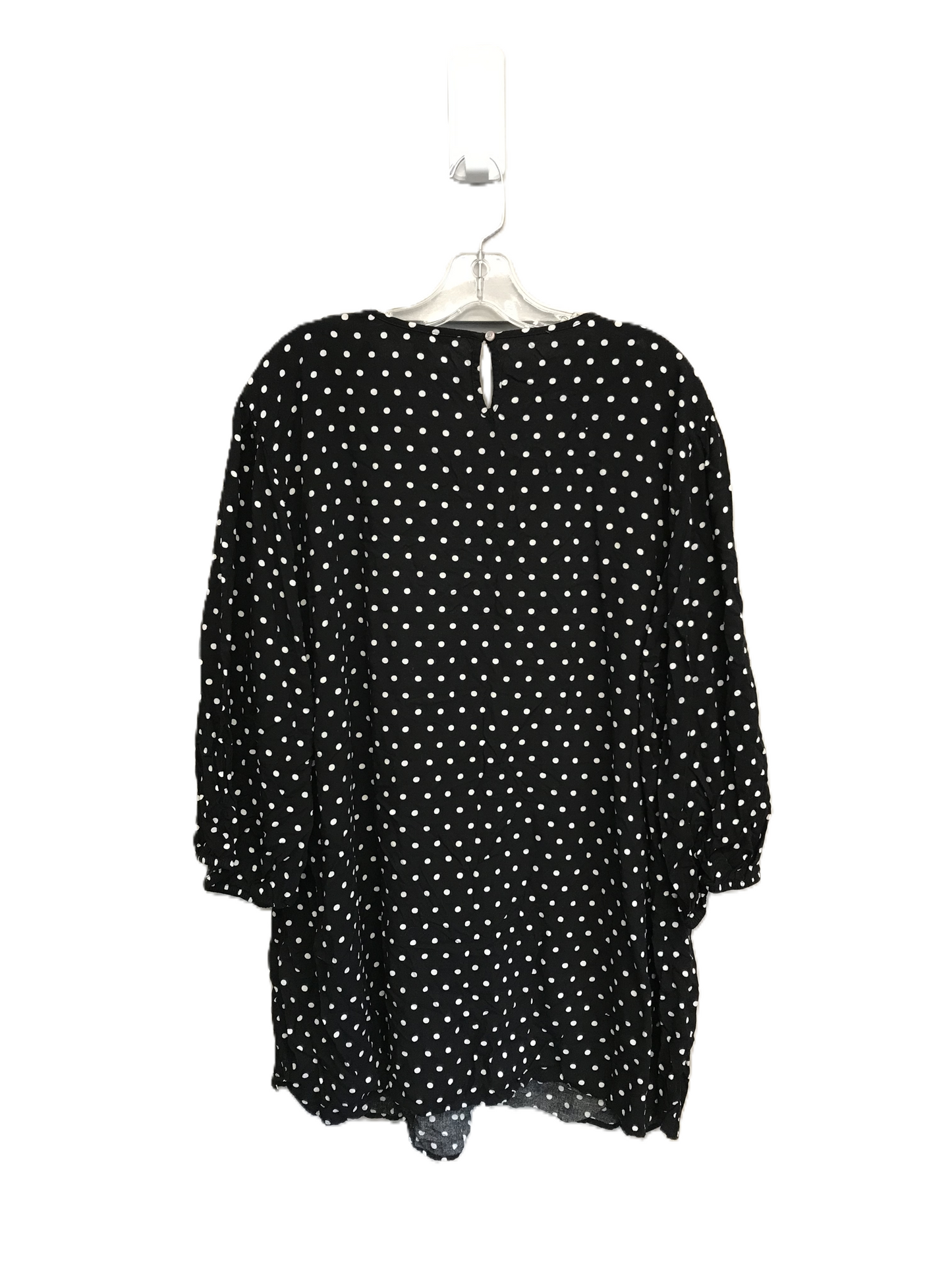 Polkadot Pattern Top Short Sleeve By Croft And Barrow, Size: 3x