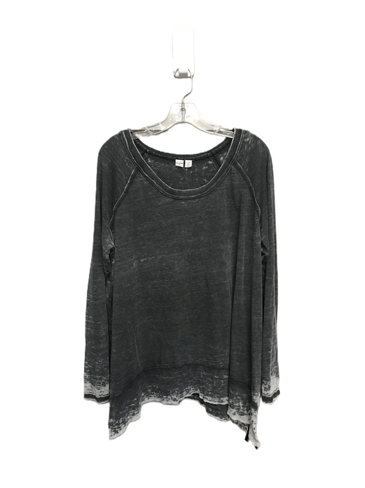 Grey Top Long Sleeve By Melrose And Market, Size: 1x