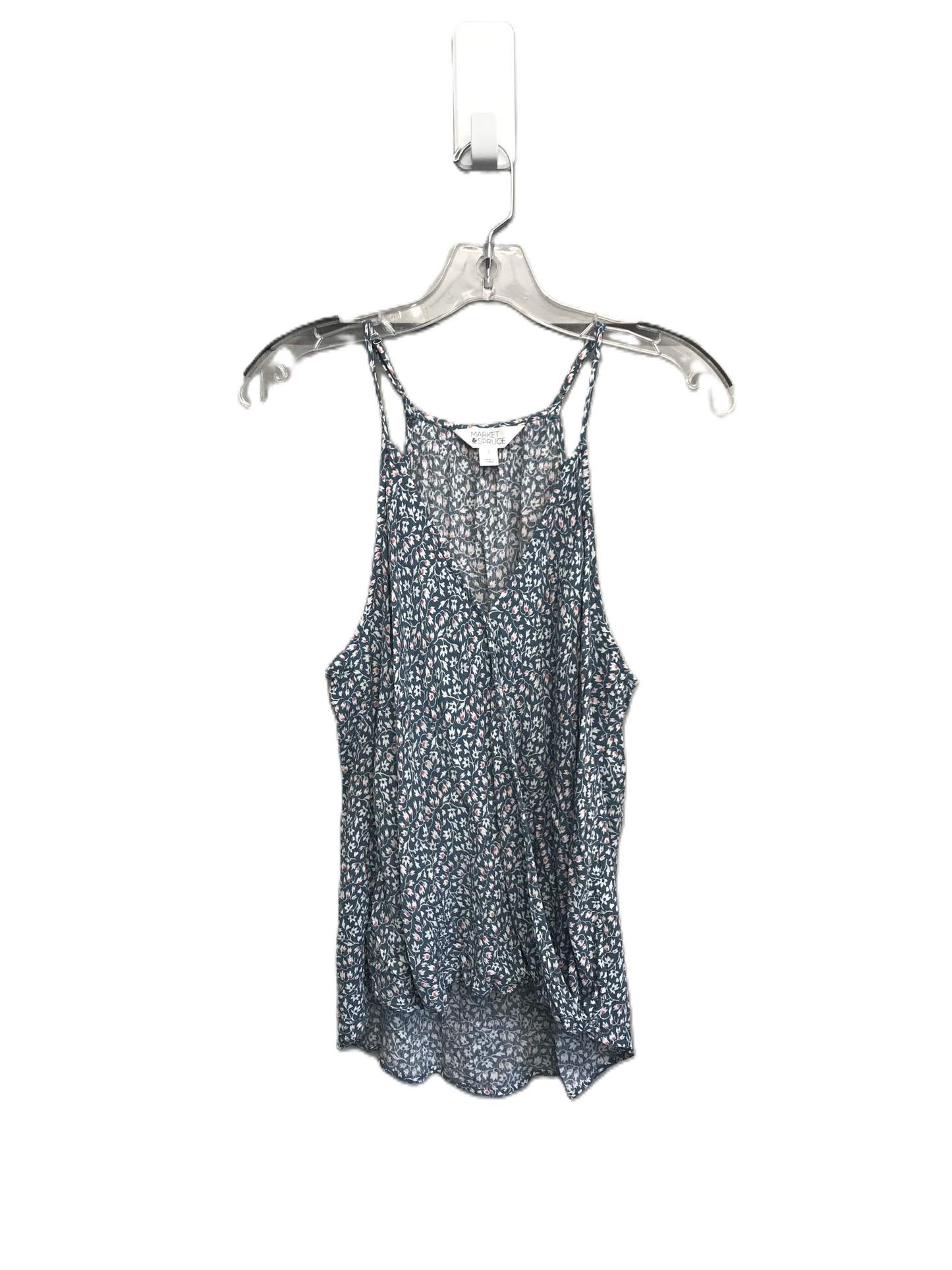 Floral Print Top Sleeveless By Market & Spruce, Size: L